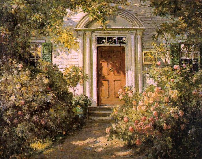 Abbott Fuller Graves Grandmother's Doorway china oil painting image